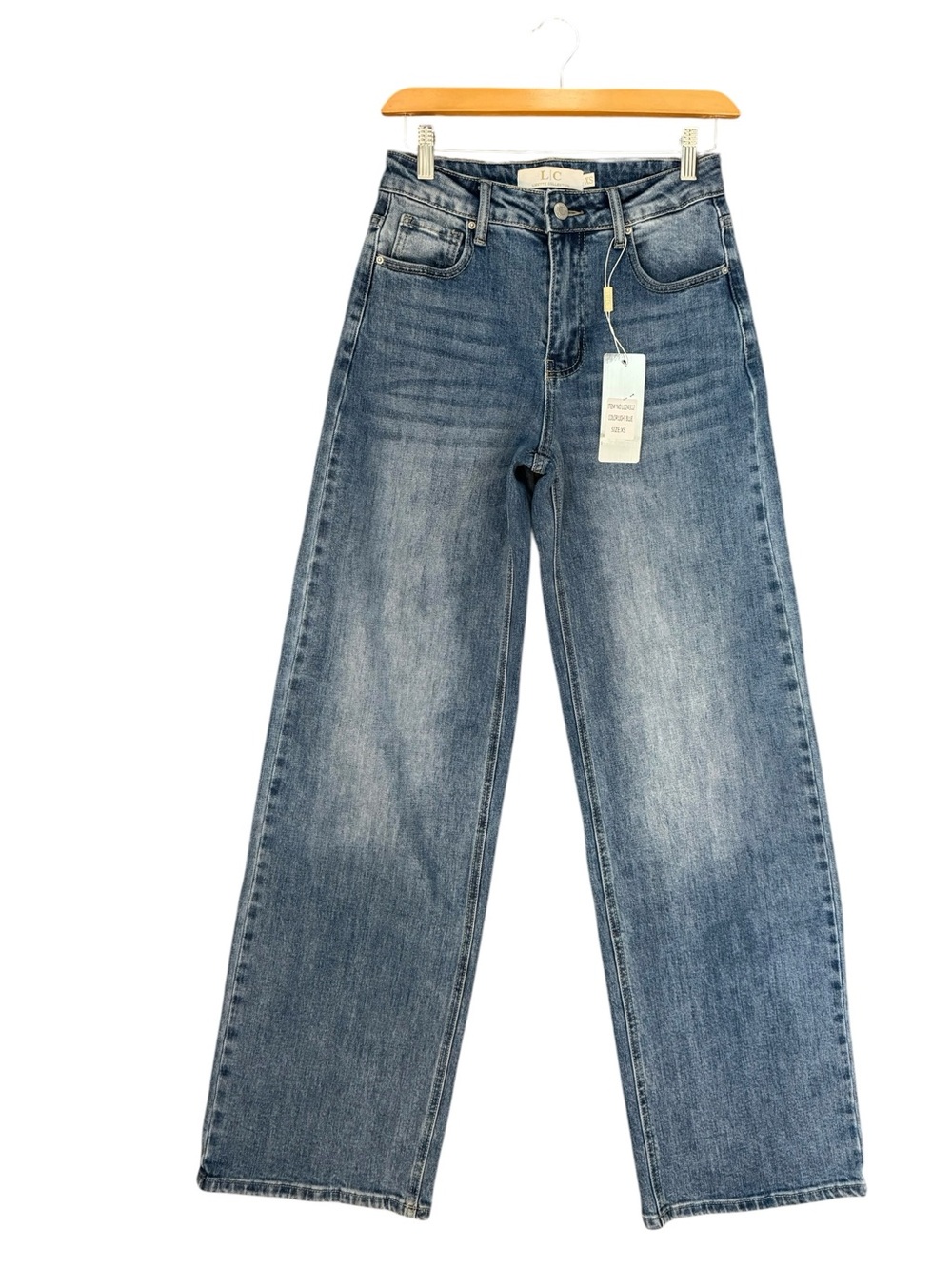 LC Lizette Collection wide leg jeans size XS new with tags